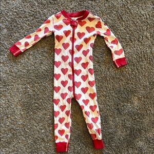 Heart Print Kids One Piece